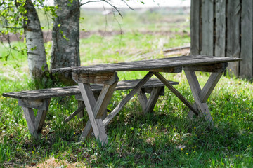 picnic table in the park