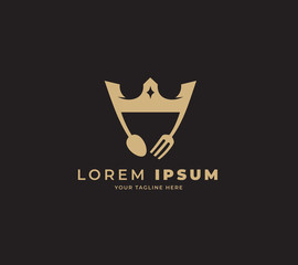 royal breakfast design logo template