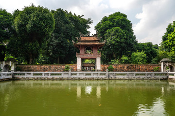 Van Mieu Quoc Tu Giam or The Temple of Literature was constructed in 1070, first to honor Confucius and In 1076,Quoc Tu Giam as the first university of Vietnam · 