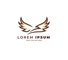 Fototapeta premium bird design logo vector template