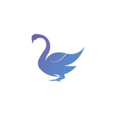 Fototapeta premium Swan logo Template vector