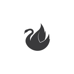 Swan logo Template vector