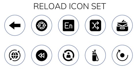 reload icon set