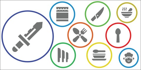 spoon icon set