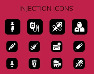 injection icon set
