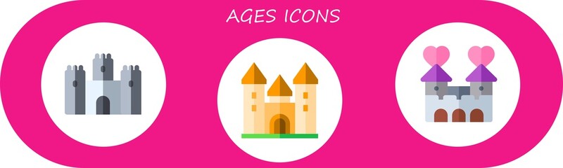 Modern Simple Set of ages Vector flat Icons