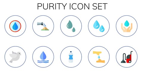 Modern Simple Set of purity Vector flat Icons