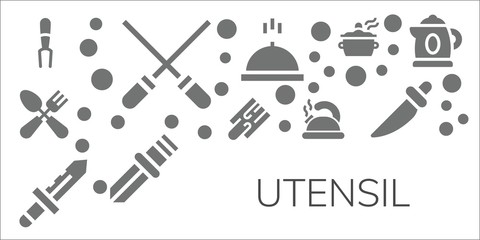 Obraz premium utensil icon set