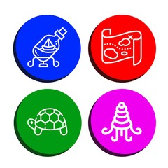 Set of sea icons
