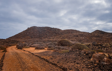 Lobos Island, Spain - october 2019. Isla De Lobos Lobos Island a largely unhabited volcanic island off the coast of Corralejo, Fuerteventura