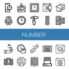 number icon set