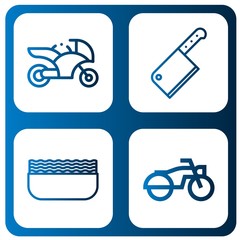 Set of chopper icons