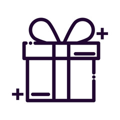 gift box line style icon