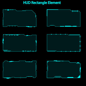Set of hud rectangle elements,Futuristic Sci Fi Modern User Interface Set.hud rectangle elements,head up display,hud elements