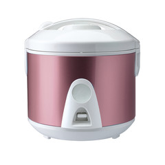 Rice cooker isolated on white background with clipping path.