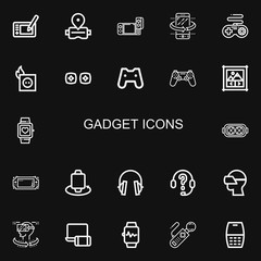 Editable 22 gadget icons for web and mobile