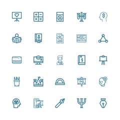 Editable 25 education icons for web and mobile