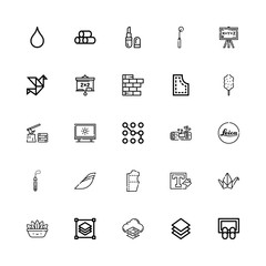 Editable 25 texture icons for web and mobile