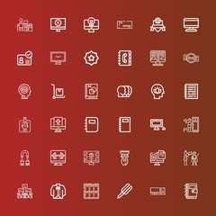 Editable 36 personal icons for web and mobile