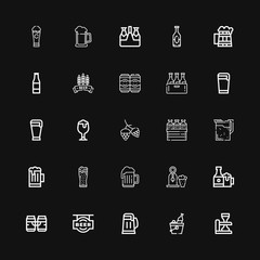 Editable 25 ale icons for web and mobile