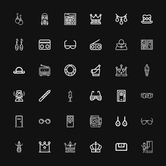 Editable 36 elegance icons for web and mobile