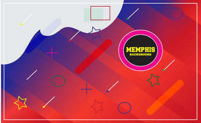 Memphis Pattern Background