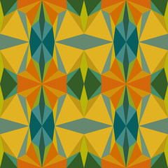 Abstract seamless colourful pattern geometric backgrounds vector design