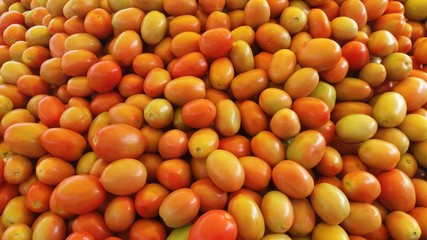 Heap of tomatoes in market
