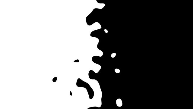 Abstract CGI motion graphics, animated background with moving black and white noise shapes. CG motion design loop.