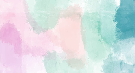 Blue and pink watercolor background for your design, watercolor background concept, vector.