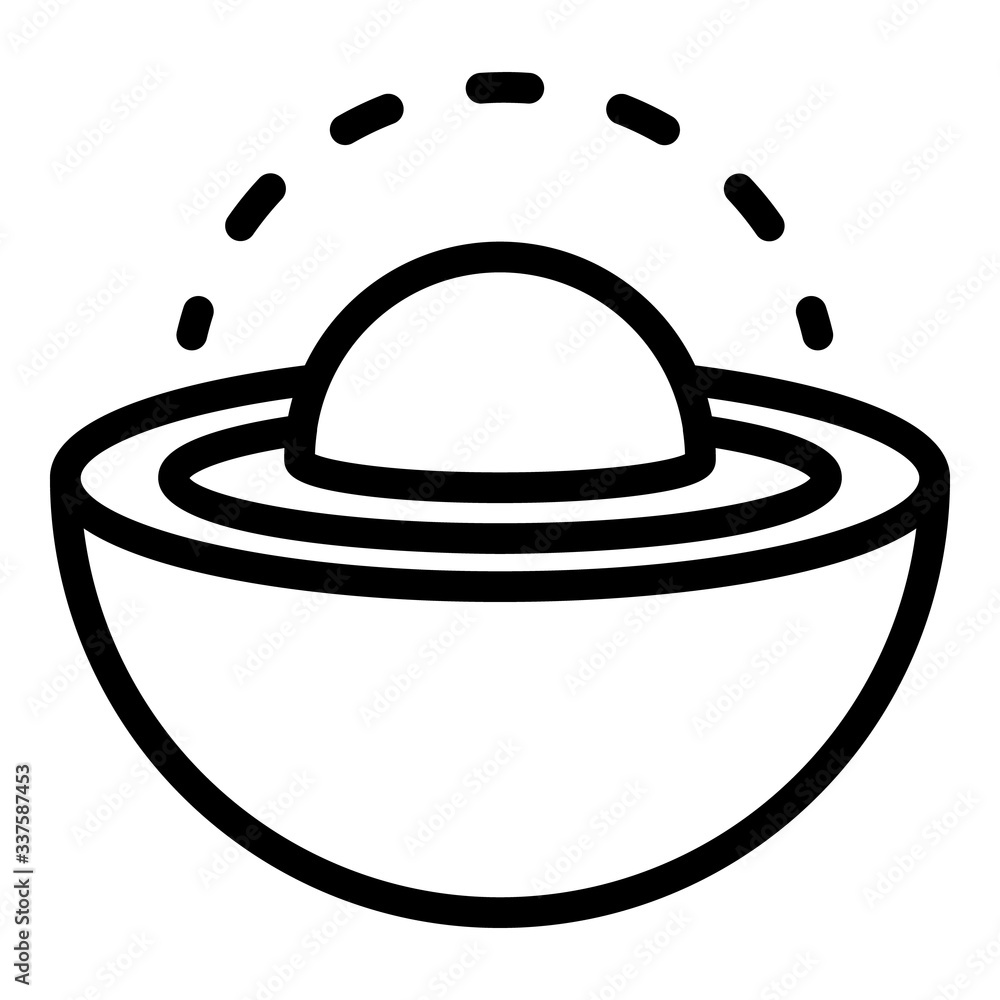 Poster kernel sectional icon. outline kernel sectional vector icon for web design isolated on white backgro