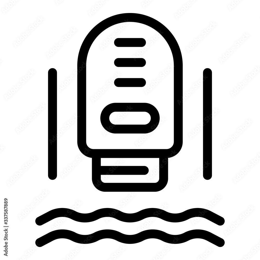 Poster epilator icon. outline epilator vector icon for web design isolated on white background
