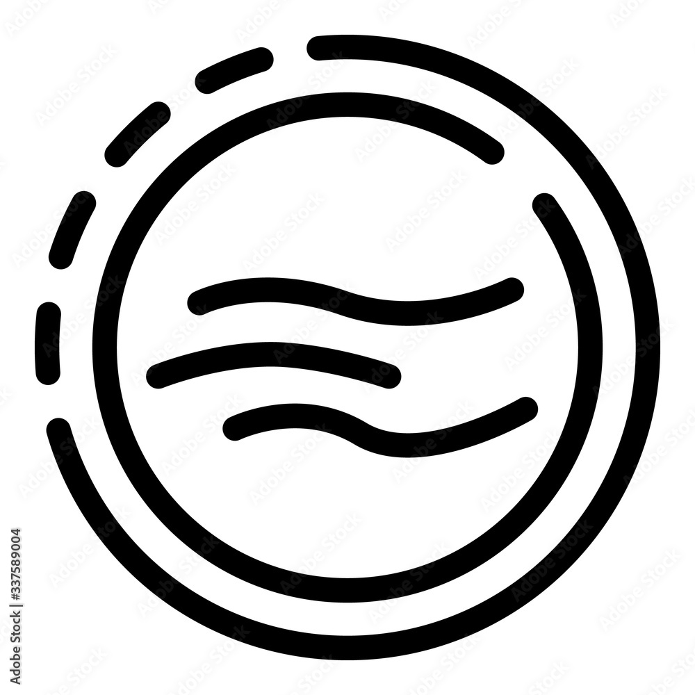 Poster body bending in a circle icon. outline body bending in a circle vector icon for web design isolated 