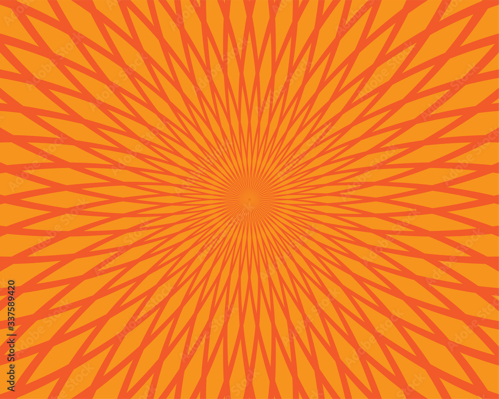Poster abstract background. pattern of color rays and ornament. vector backdrop templaye.