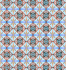 Gorgeous ornamental pattern with colorful background