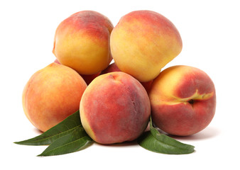 Gold Peach on a white background