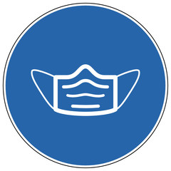 Schild Gesichtsmaske ist Pflicht
