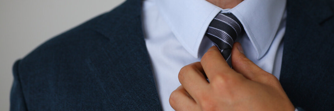 Tie on shirt suit business style man fashion shop selling business clothing attributes