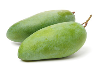 mangos on a white background 