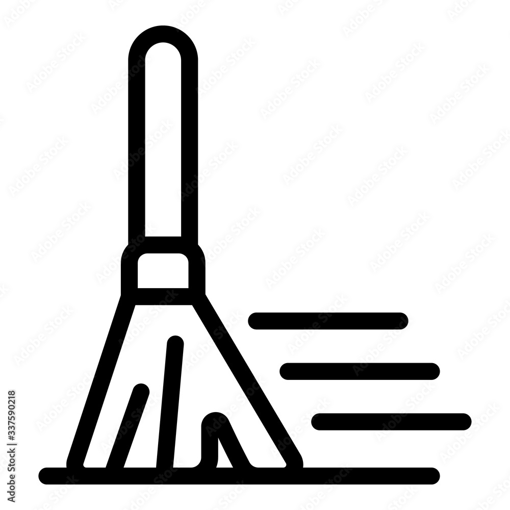 Poster cleaning service icon. outline cleaning service vector icon for web design isolated on white backgro