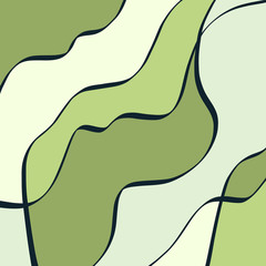 stained glass background, wavy lines and shapes, vector color illustration