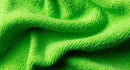 Green fabric as an abstract background.