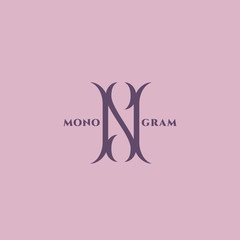Luxury monogram N