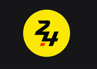 24h  logo koncepcja