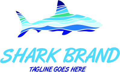 Rekin  logo koncepcja