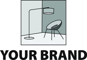 Fototapeta premium Furniture logo concept