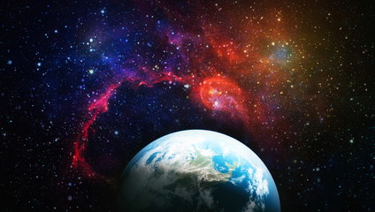 Beautiful galaxy in outer space.  Elements of this image furnished by NASA.