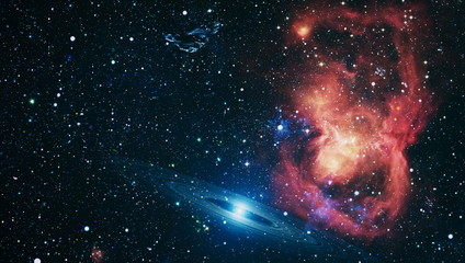 Beautiful nebula, stars and galaxies. Elements of this image furnished by NASA.