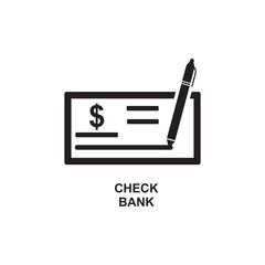 CHECK BANK ICON , PAYMENT BANKING ICON