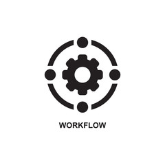 WORKFLOW ICON , OPERATIONS BUSINESS ICON